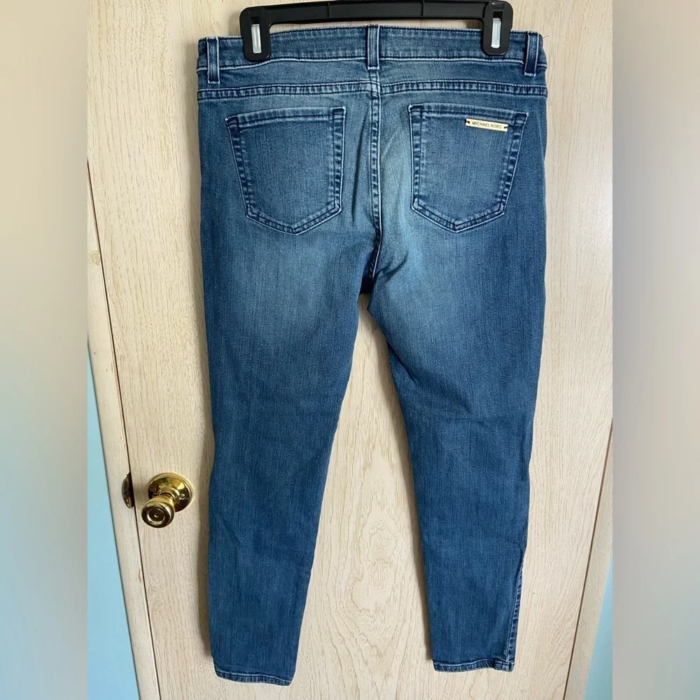 Michael Kors Stretch Slim Midrise Blue Jeans Sz 8